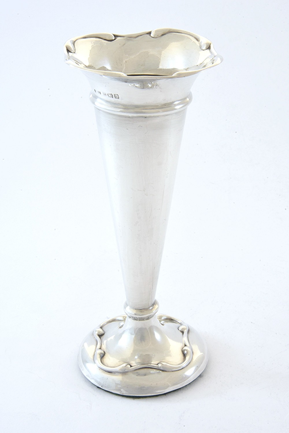 Edwardian Antique Silver Posy Vase 1908