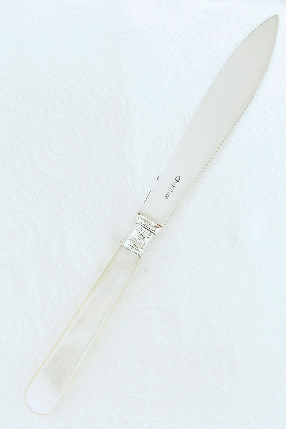 Silver Letter Opener with Mother of Pearl Handle 1911