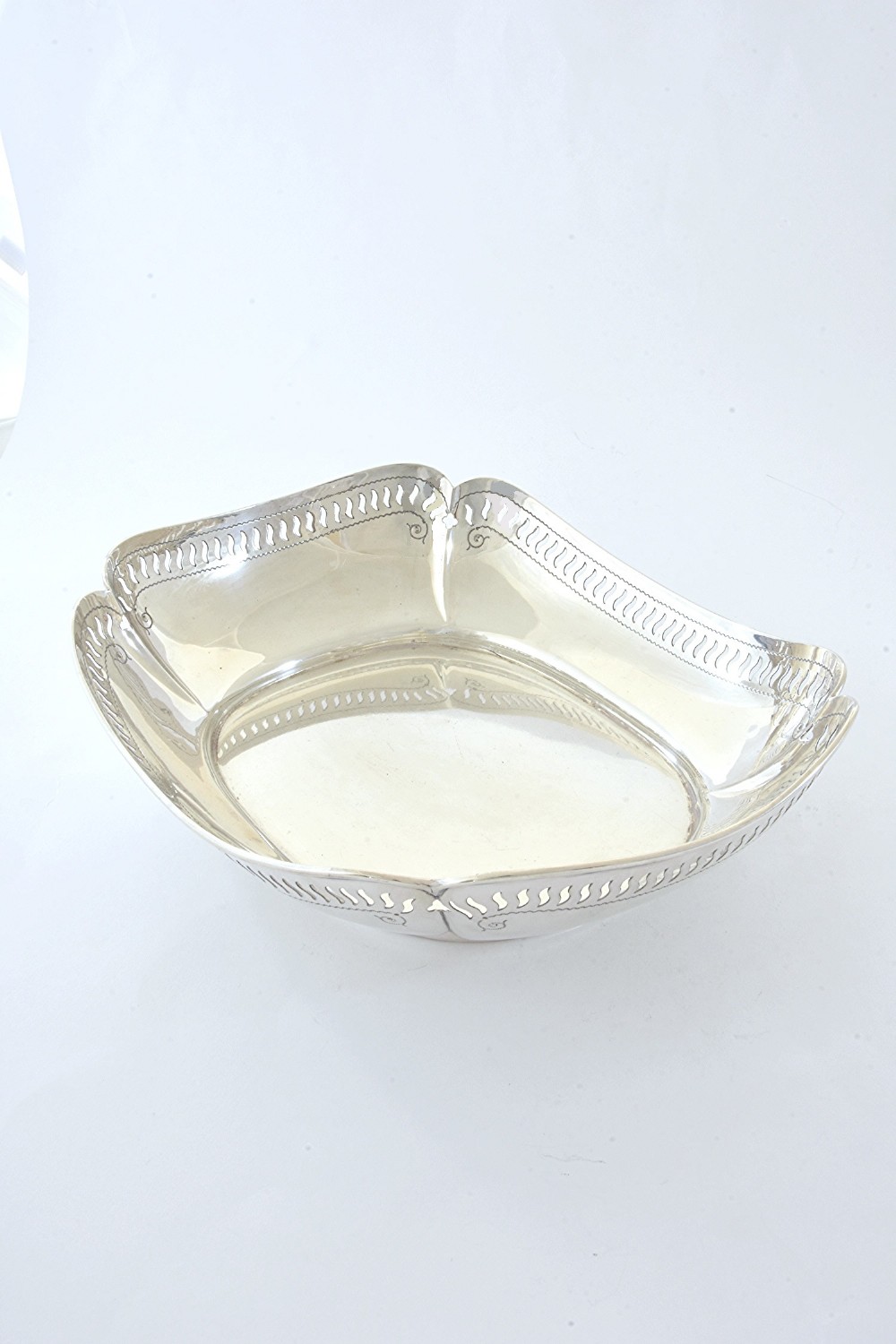 Large Antique Silver Dish 1912