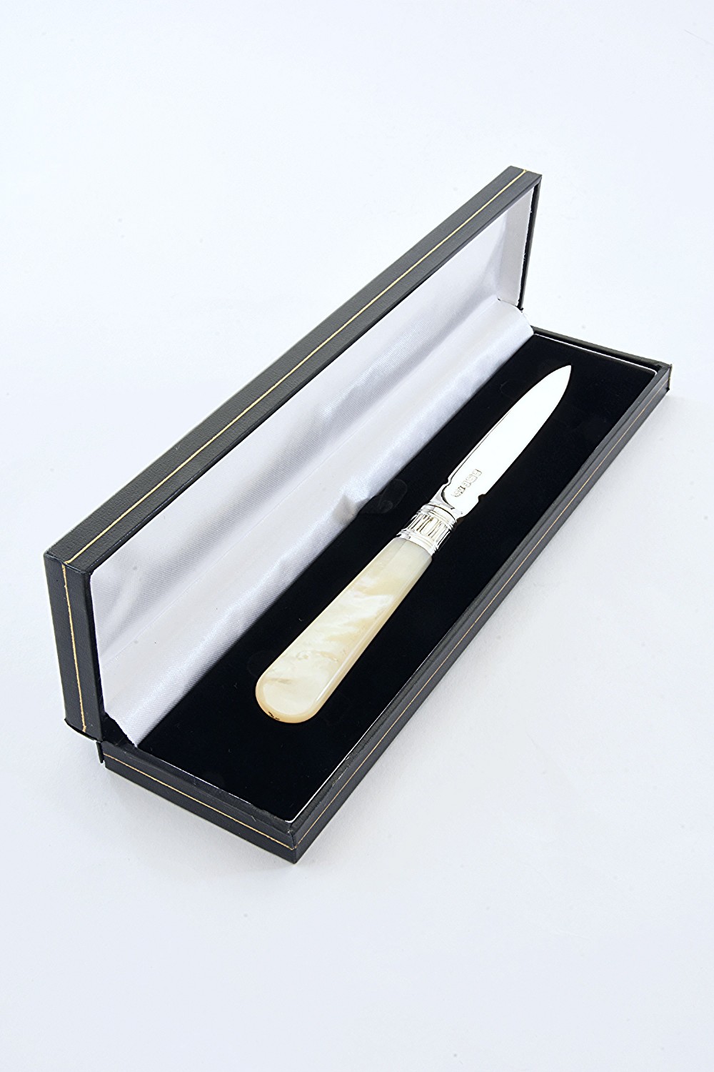 Edwardian Silver Letter Opener with Mother of Pearl Handle 1910