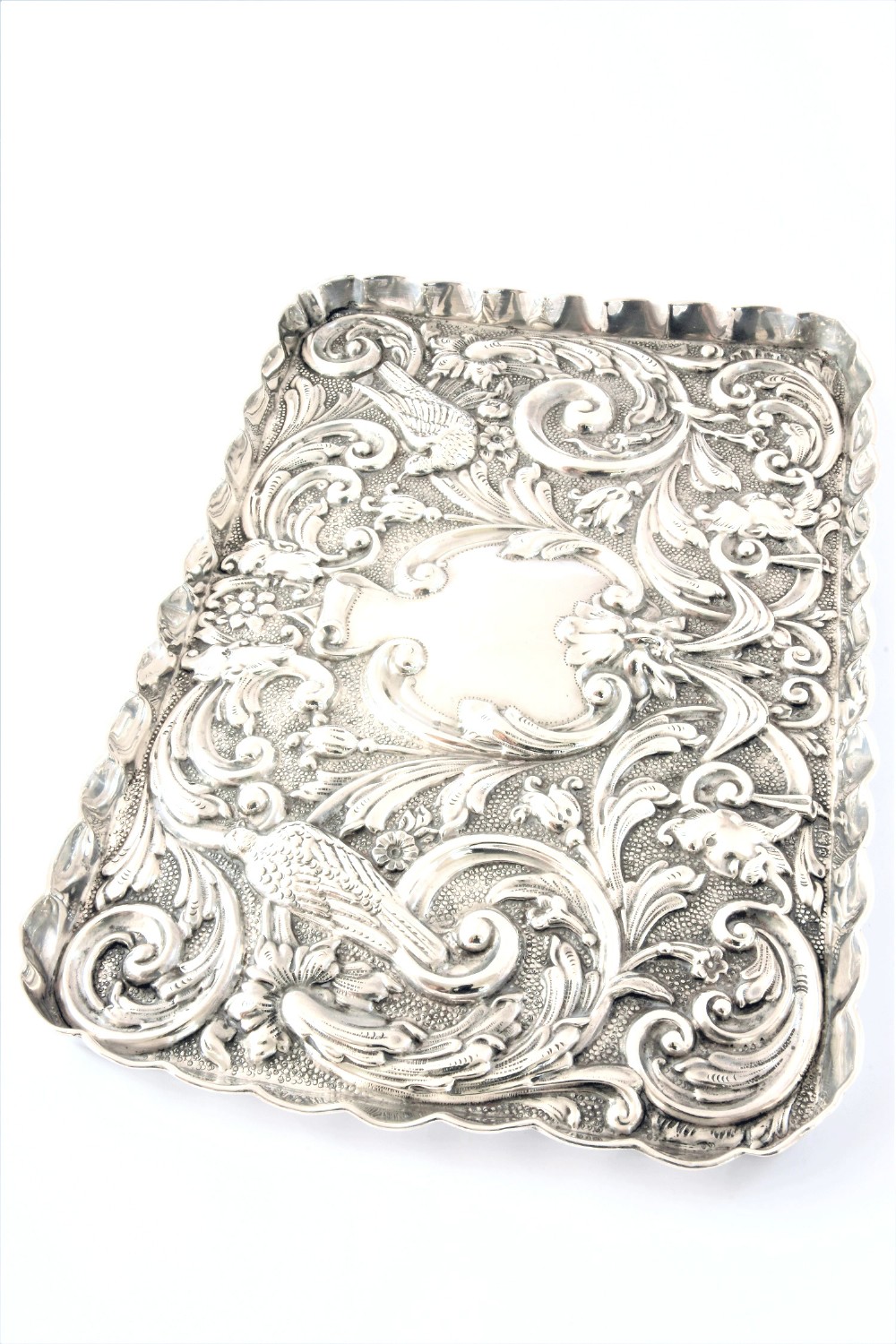 Antique Silver Dressing Table Tray 1912