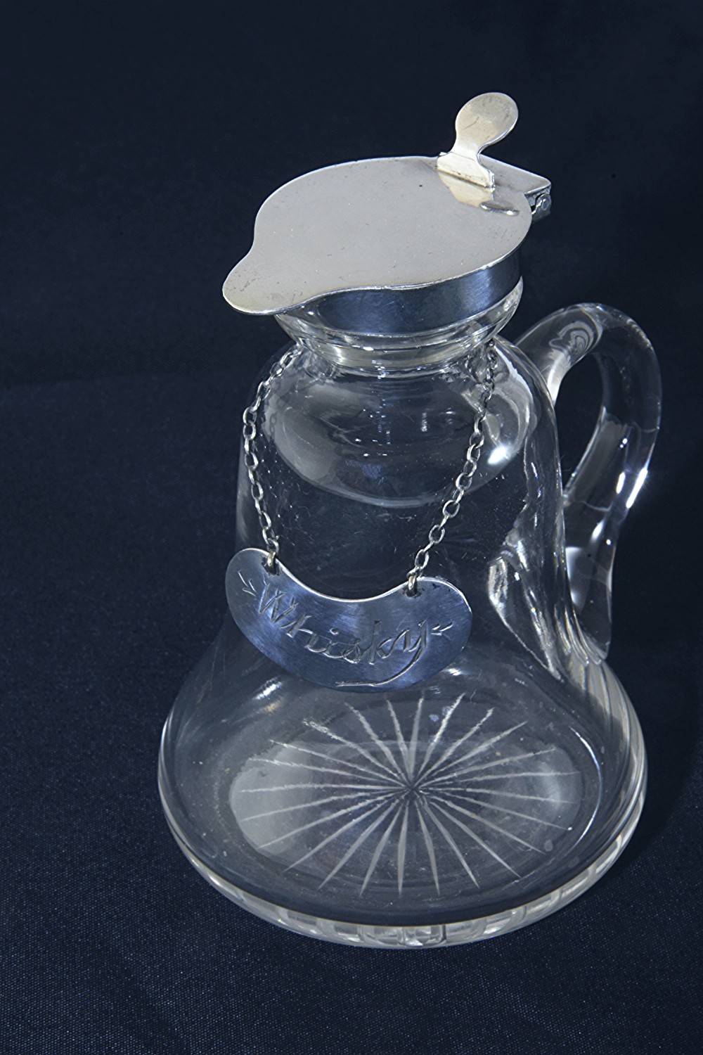Silver Mounted Whisky Noggin with Silver Label 1911