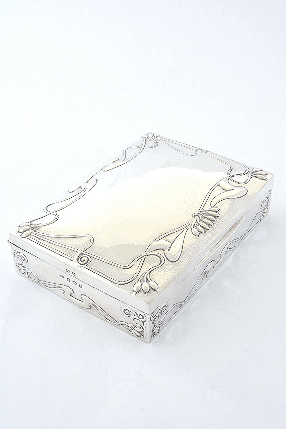 Art Nouveau Silver Trinket Box 1902