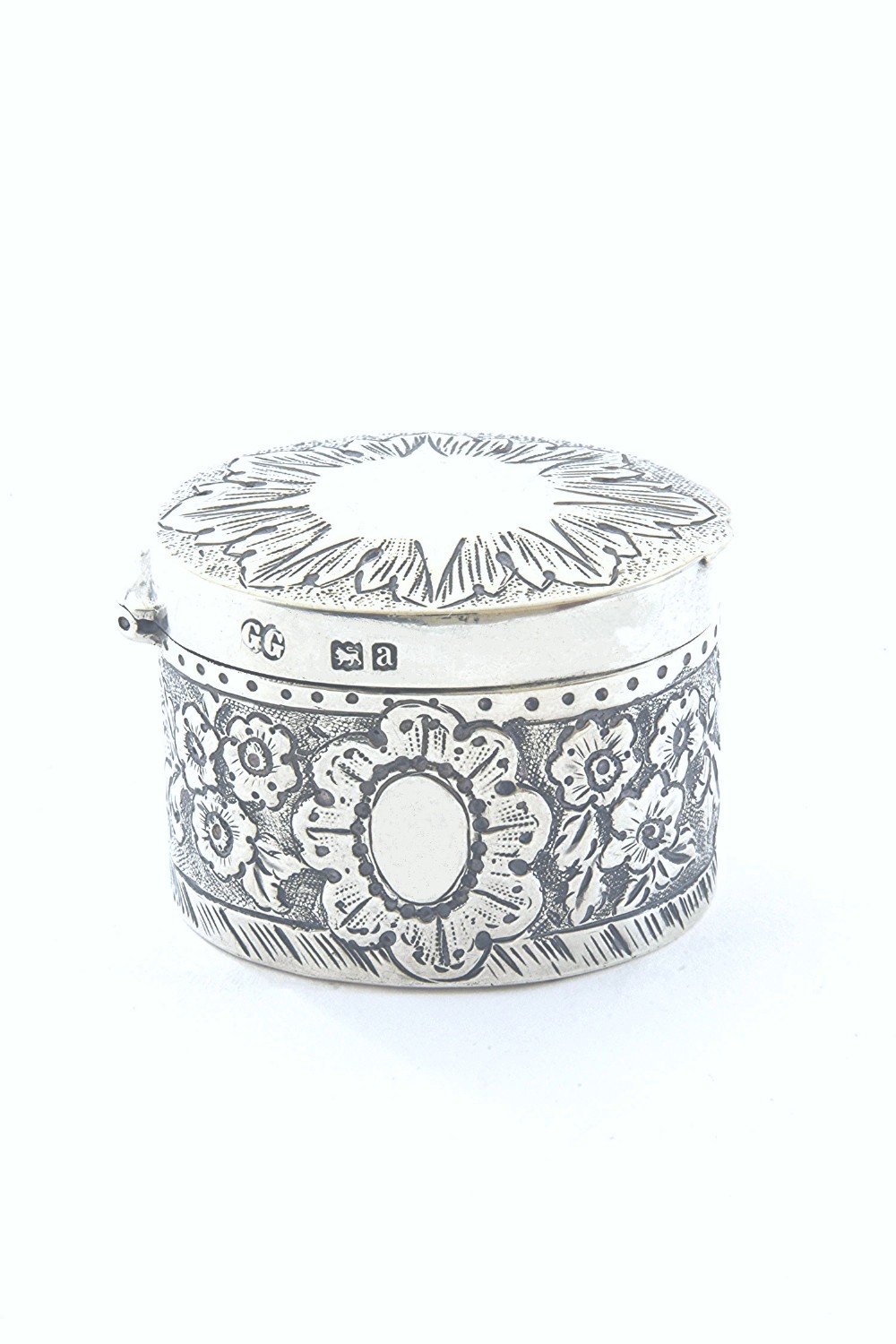 Victorian Silver Snuff Box 1896