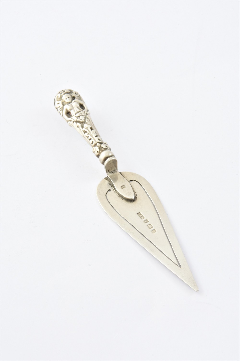 Edwardian Antique Silver Bookmark (Trowel) 1904