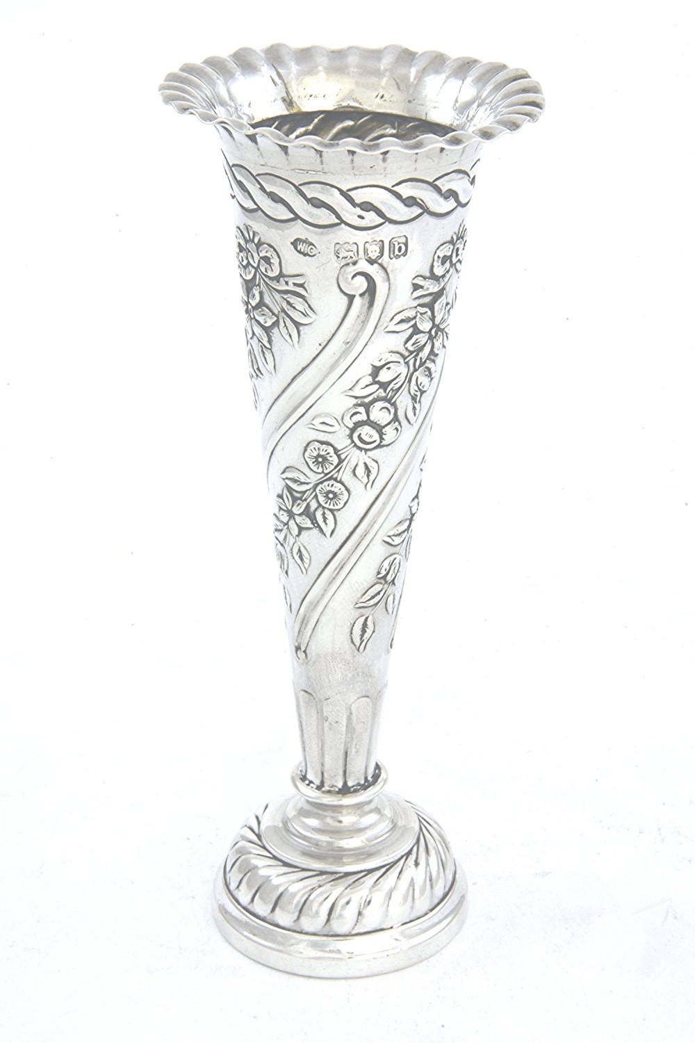 Antique Silver Posy Vase – Victorian 1897