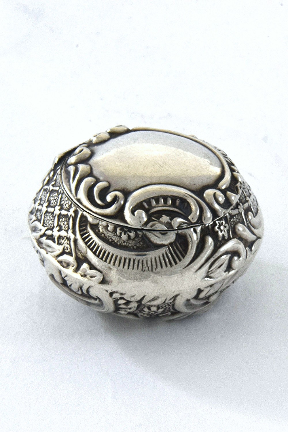 Victorian Embossed Pill Box 1899
