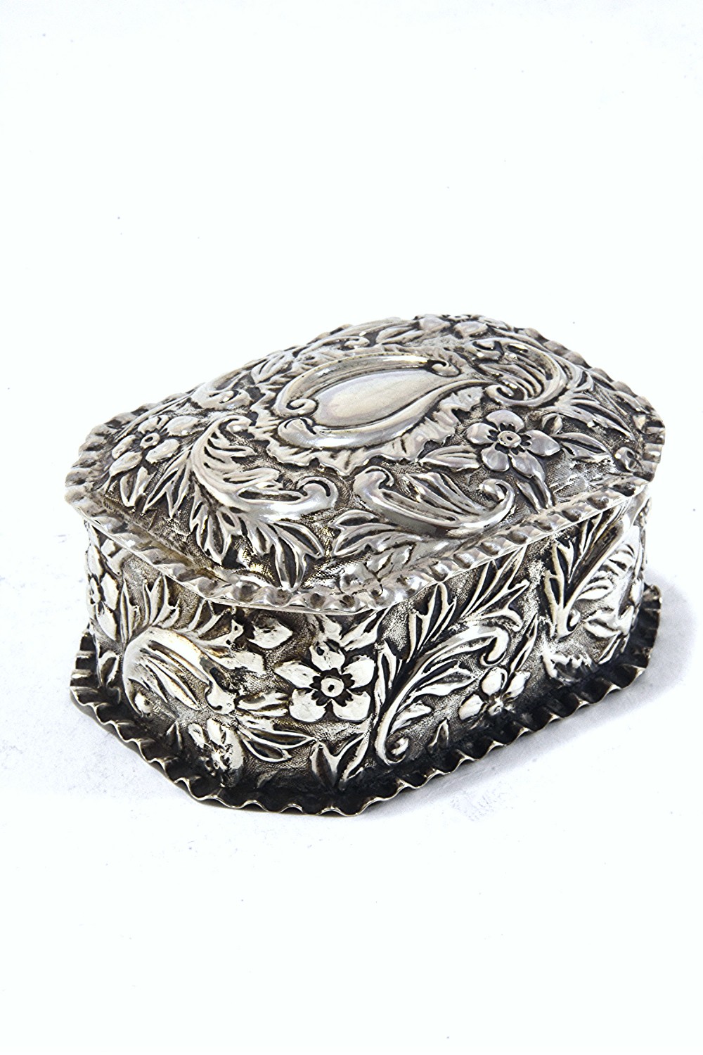 Victorian Silver Trinket Box 1892