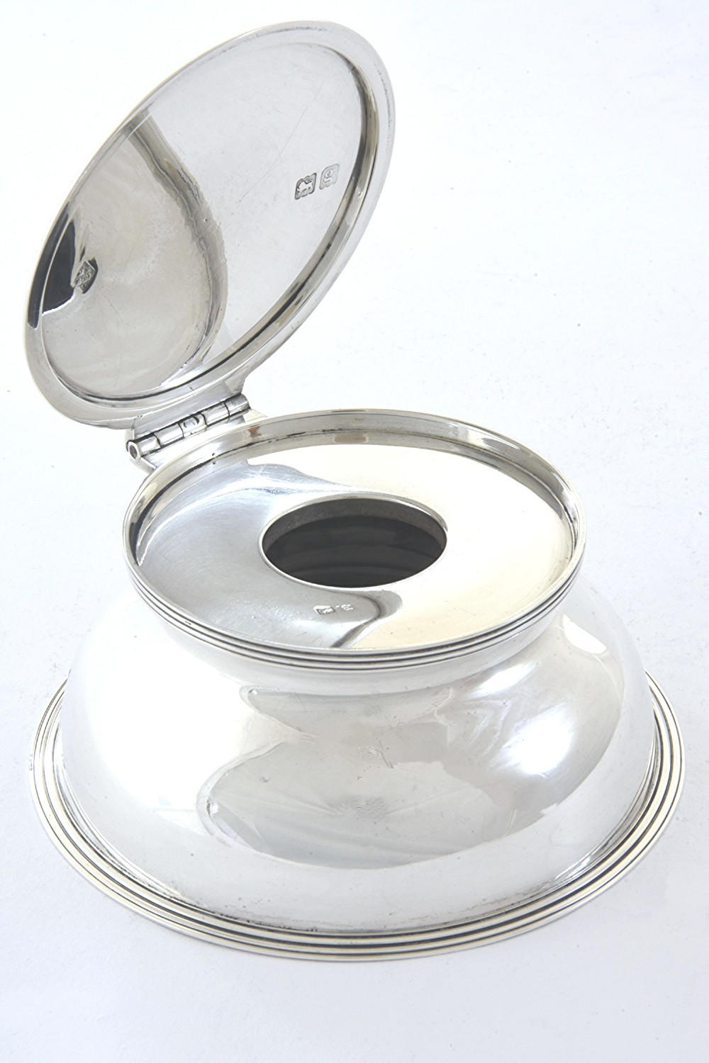 Silver Inkwell – Edwardian 1902