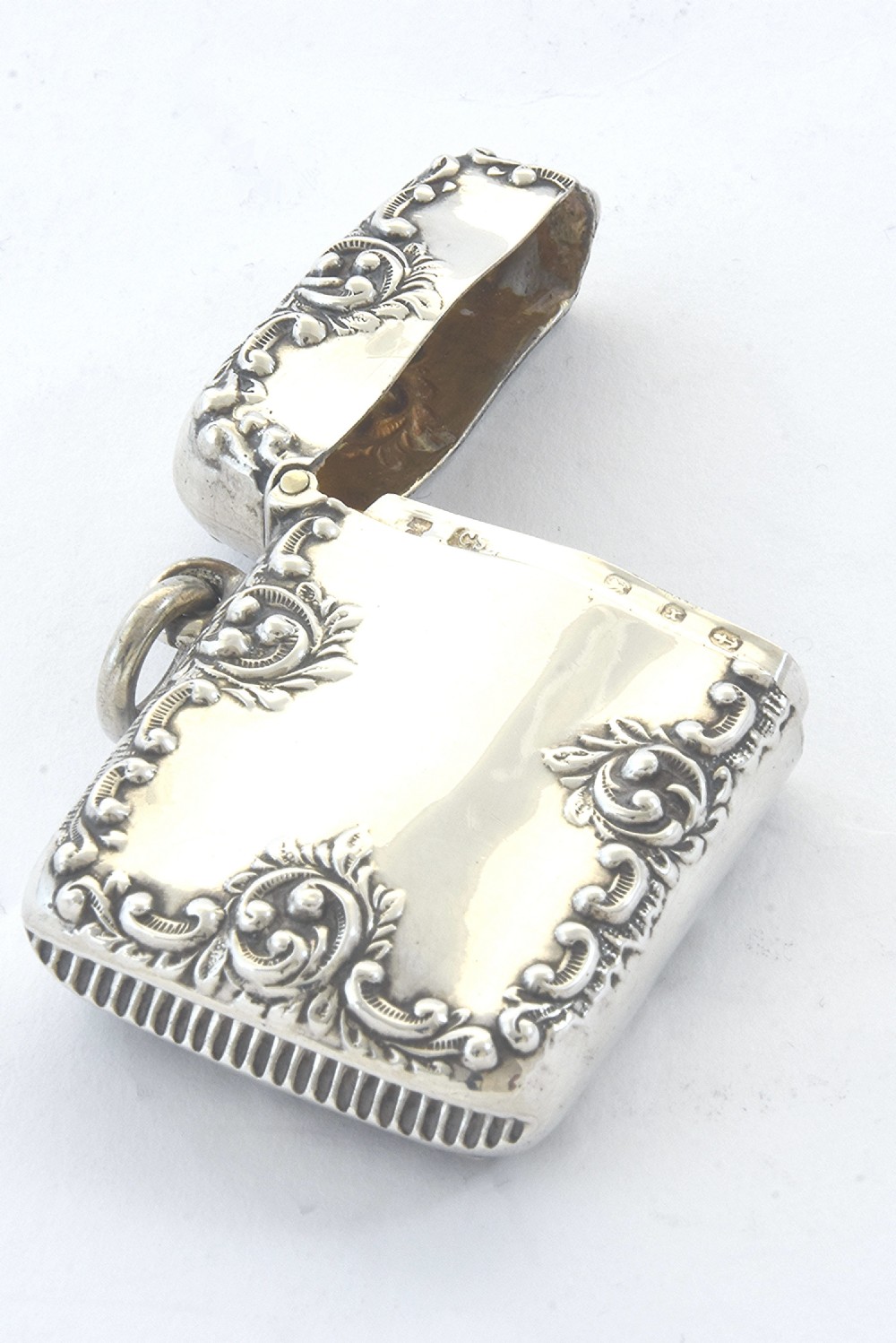 Victorian Silver Vesta Case 1897 View V
