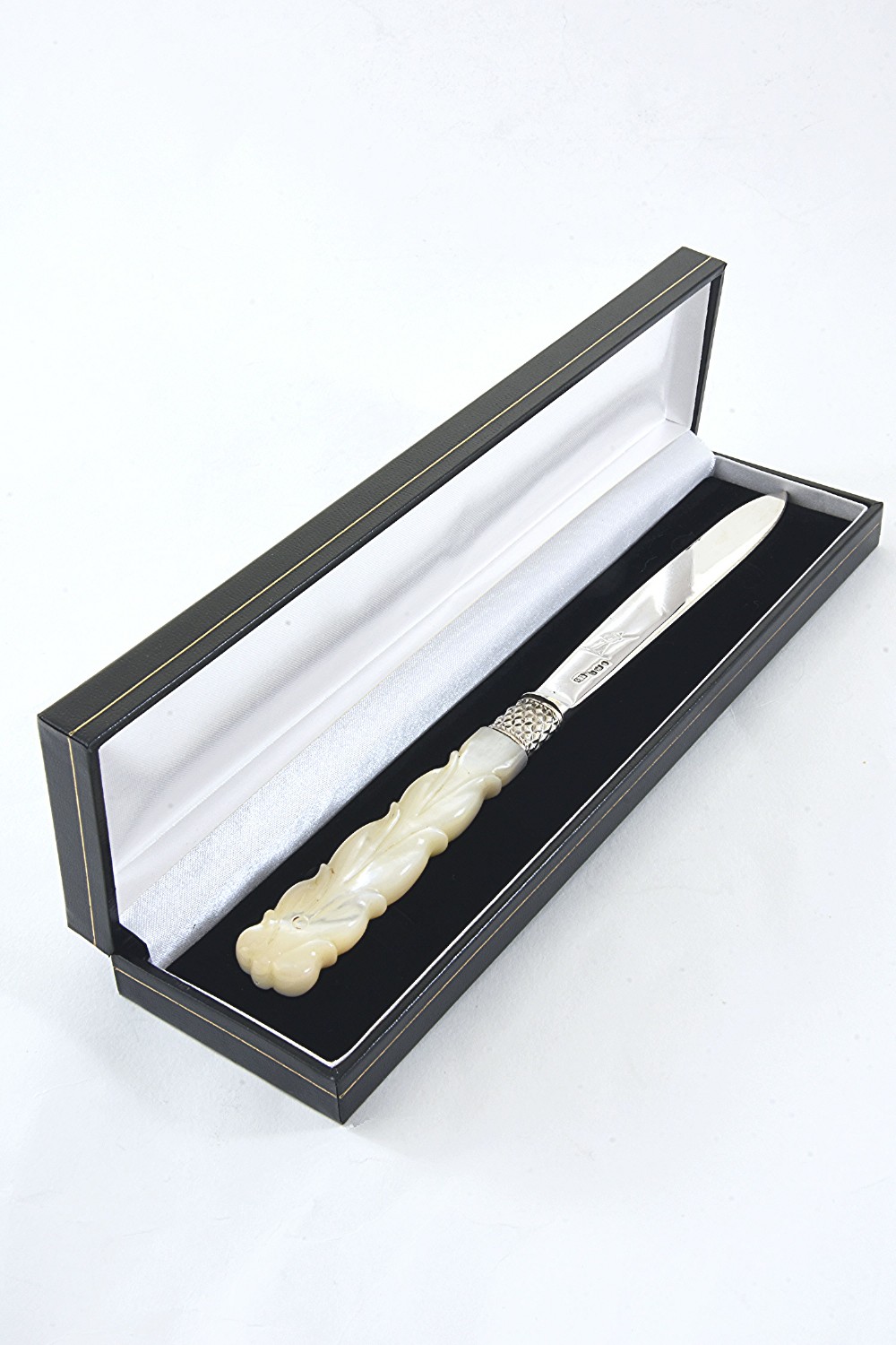 Georgian Silver Letter Opener with Mother of Pearl Handle 1811