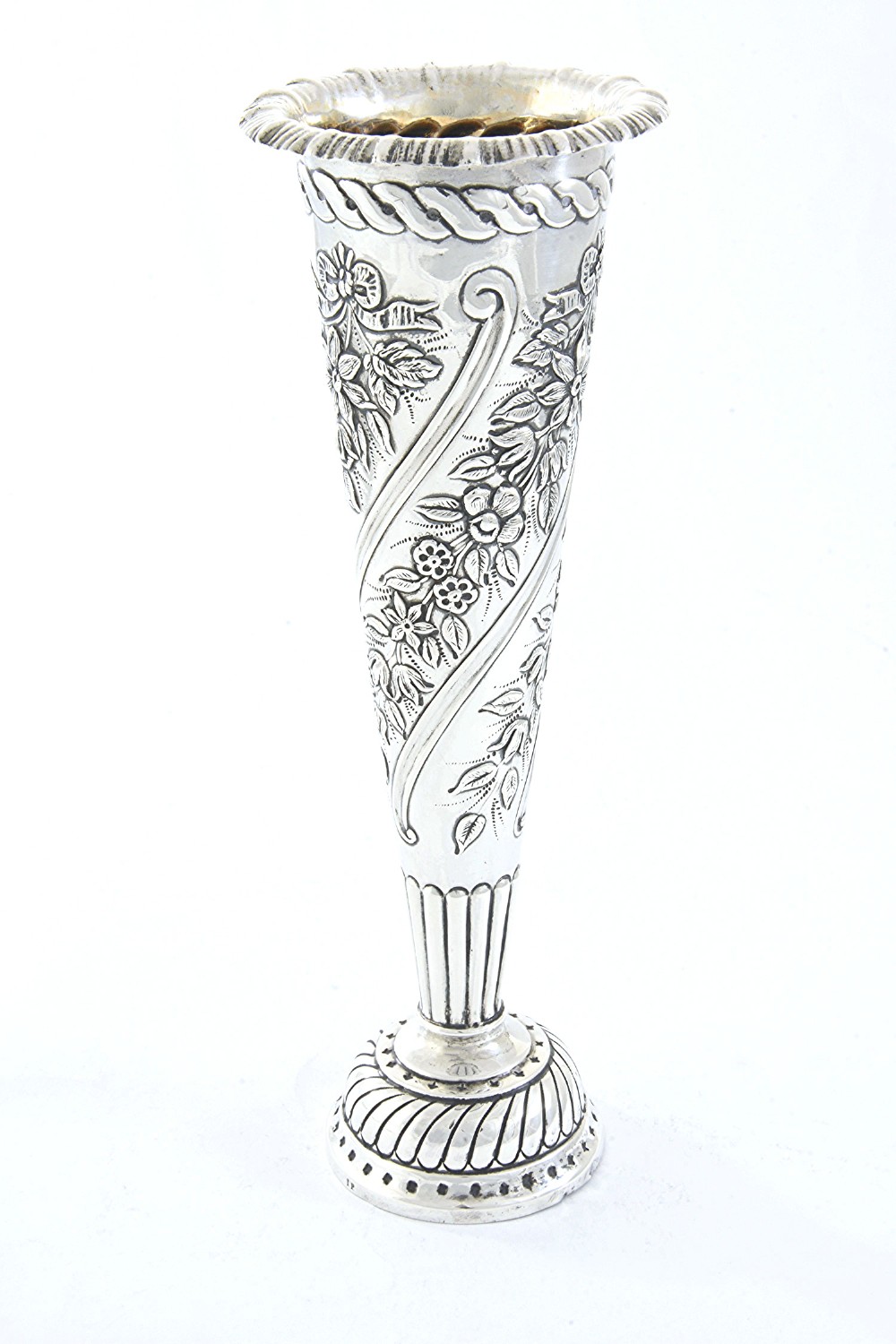 Victorian Silver Vase 1891