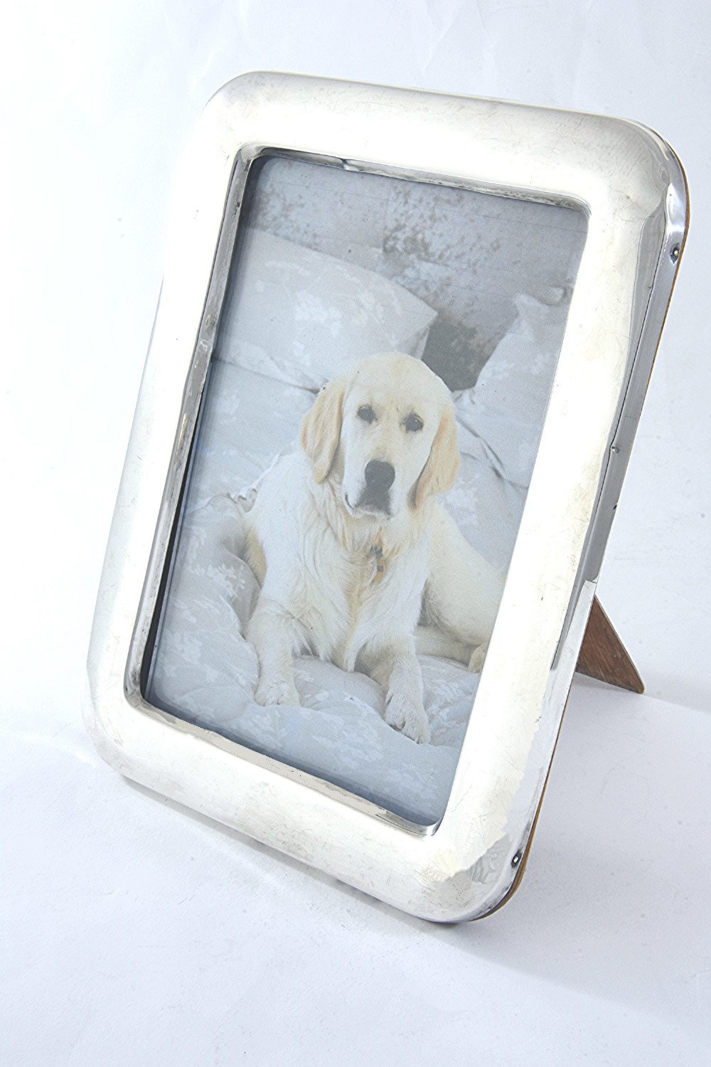 Antique Silver Mounted Oak Backed Photo Frame 1918 (6”x4”)