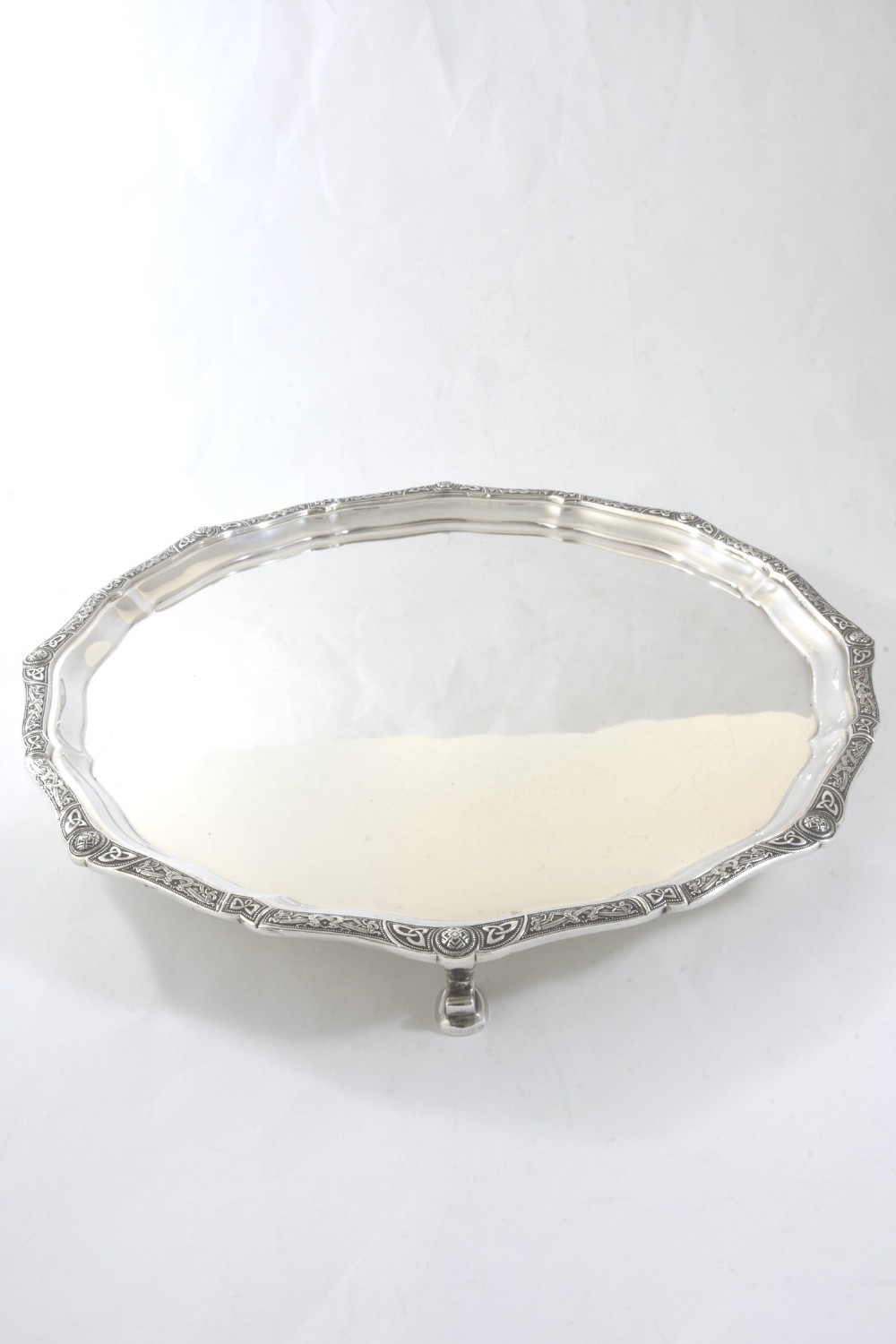 Large George V Silver Salver 1934