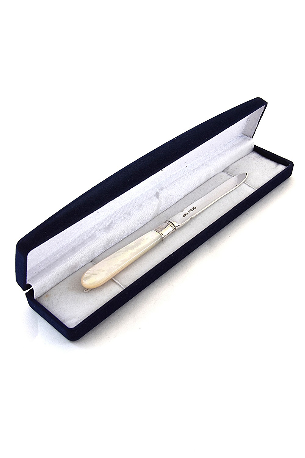 Solid Silver Letter Opener with Mother of Pearl Handle 1926