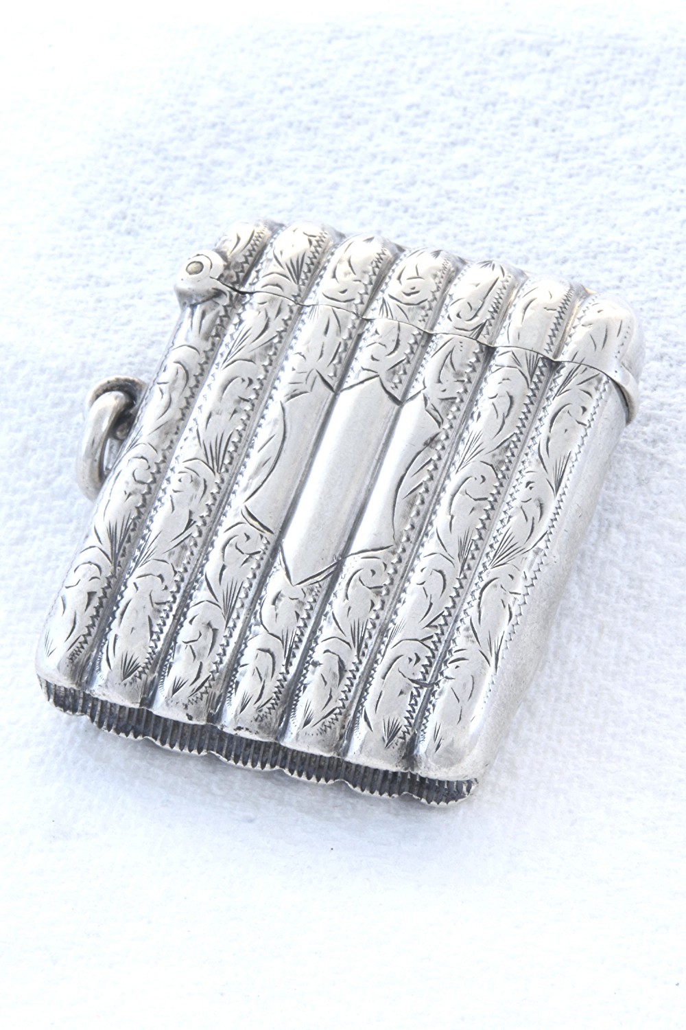 Rare Edwardian Silver Vesta Case 1904