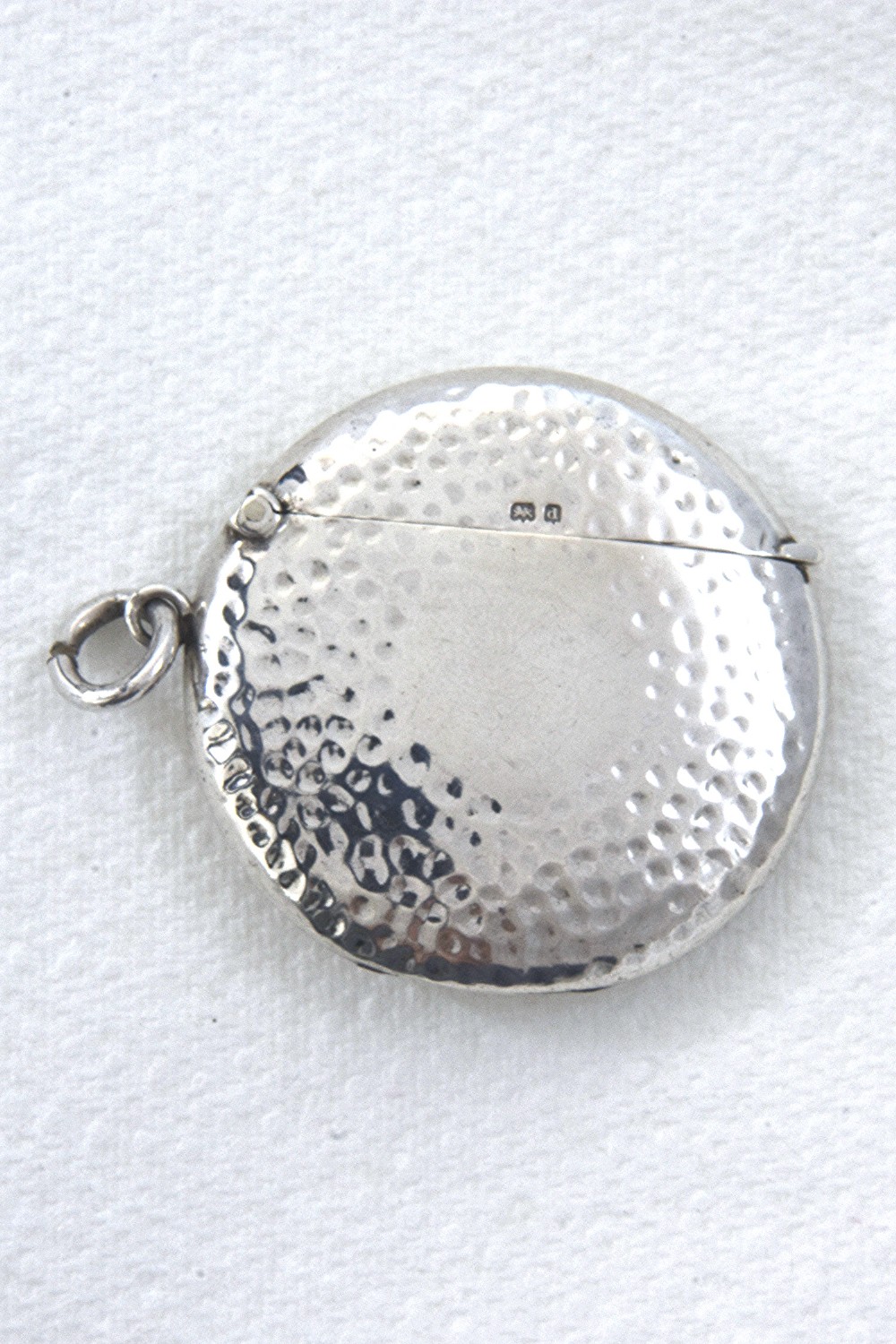 Edwardian Silver Round Vesta Case 1903