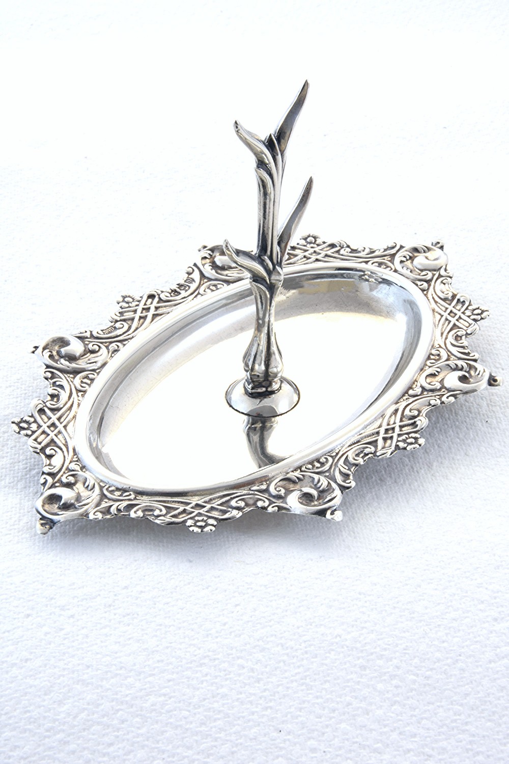 Antique Silver Ring Tree 1912