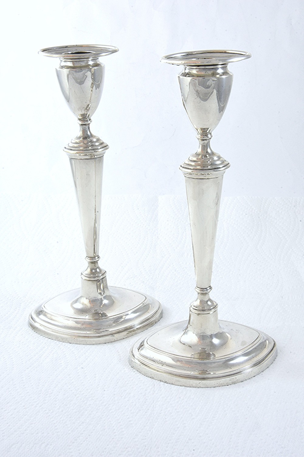 Pair of Edwardian Silver Candlesticks 1905