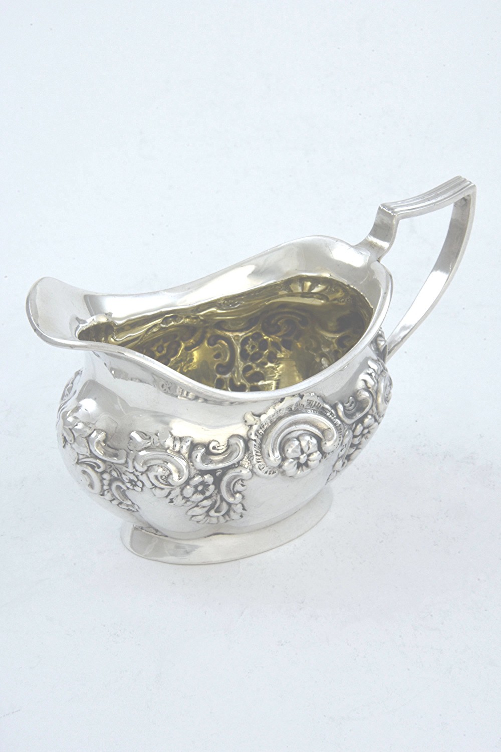 Antique Silver Cream Jug – Edwardian 1905