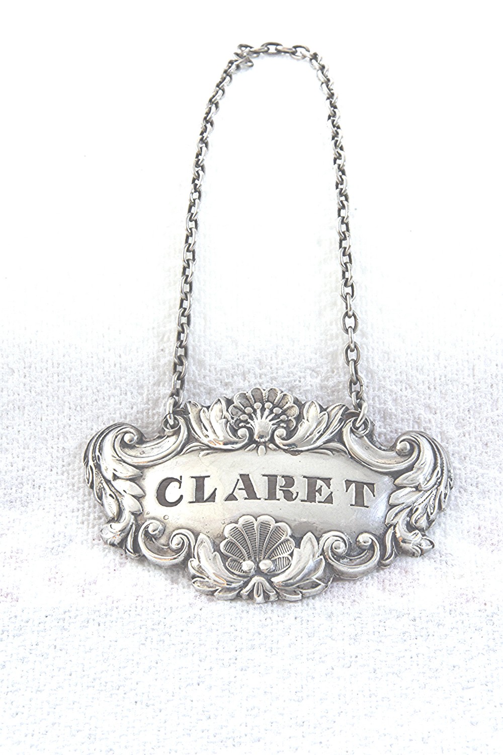 Victorian Silver Decanter Label (Claret) 1875
