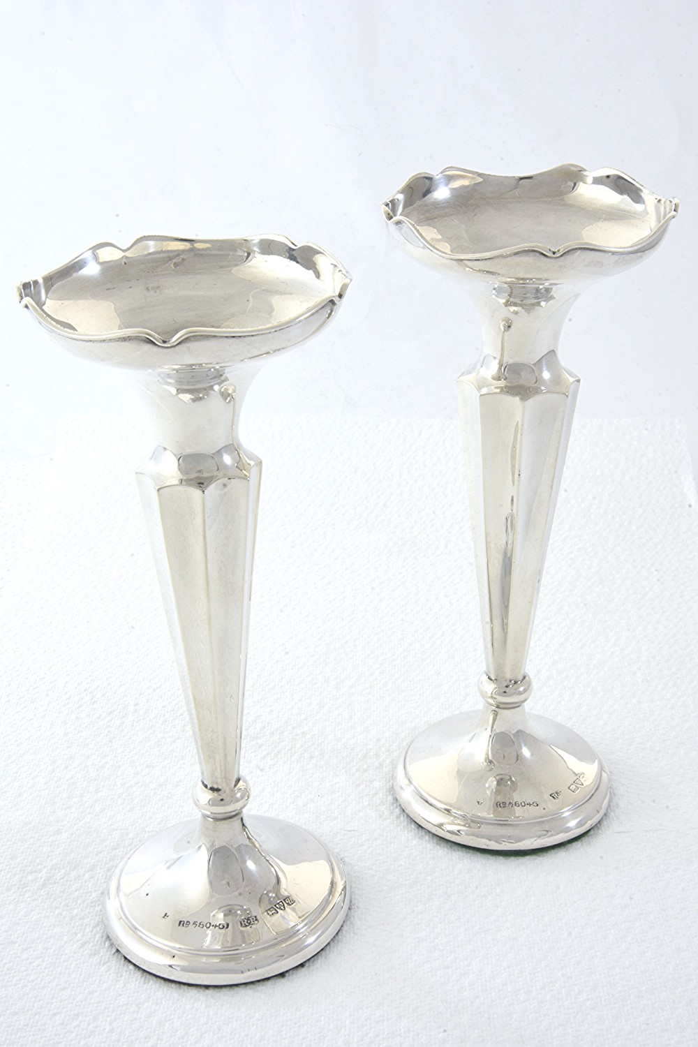 Pair of Silver Posy Vases – Chester 1920