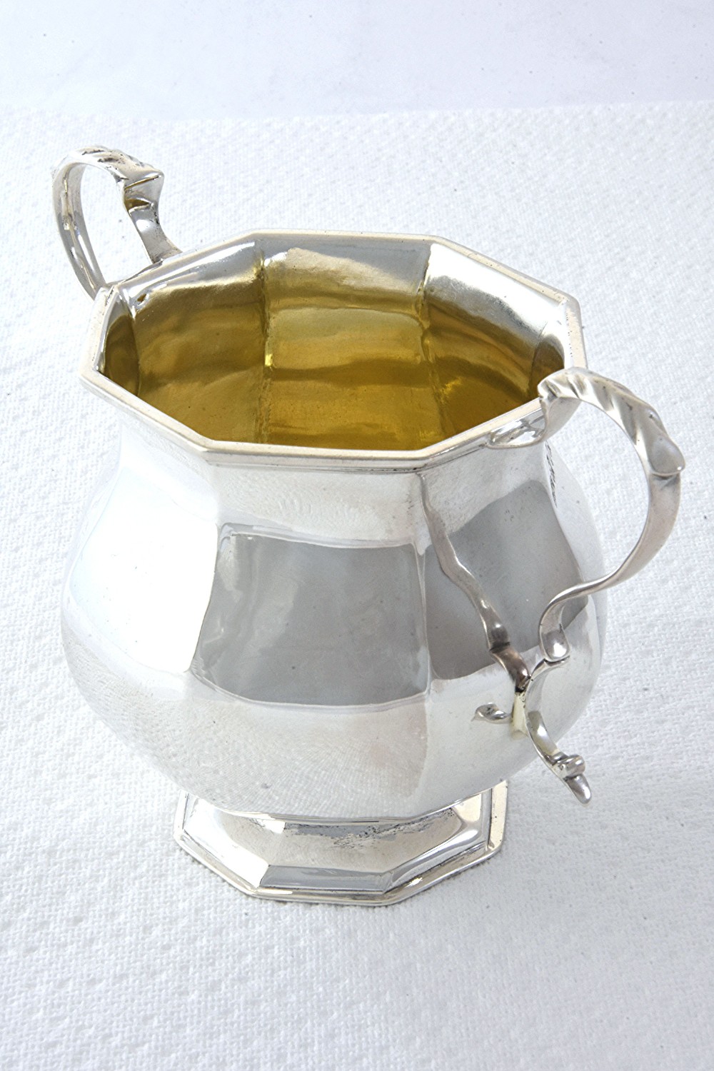 George V Two Handled Silver Sugar Bowl 1913