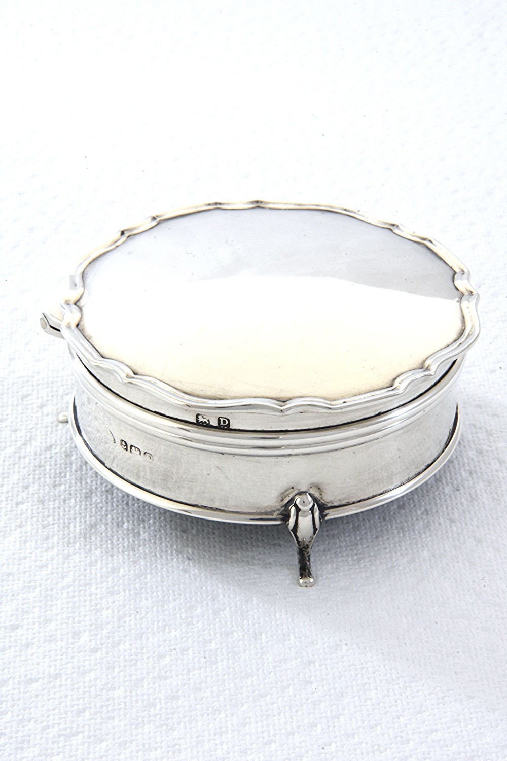 George V Silver Trinket Box 1928