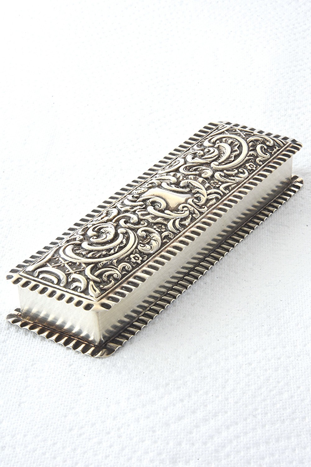 Victorian Silver Trinket Box 1899