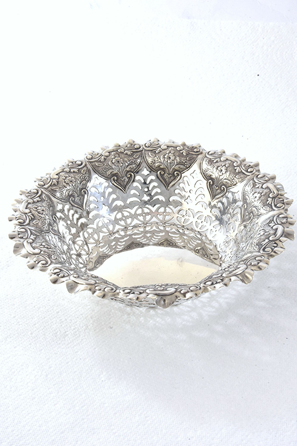 Victorian Silver Bonbon Dish 1897