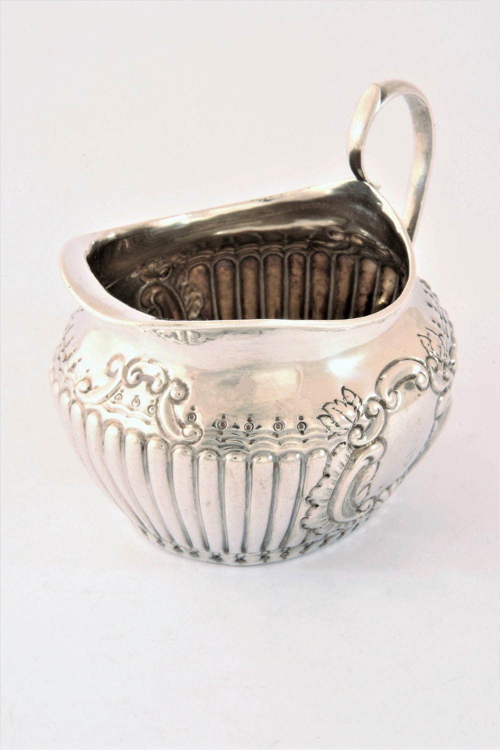 Victorian Antique Silver Cream Jug 1895