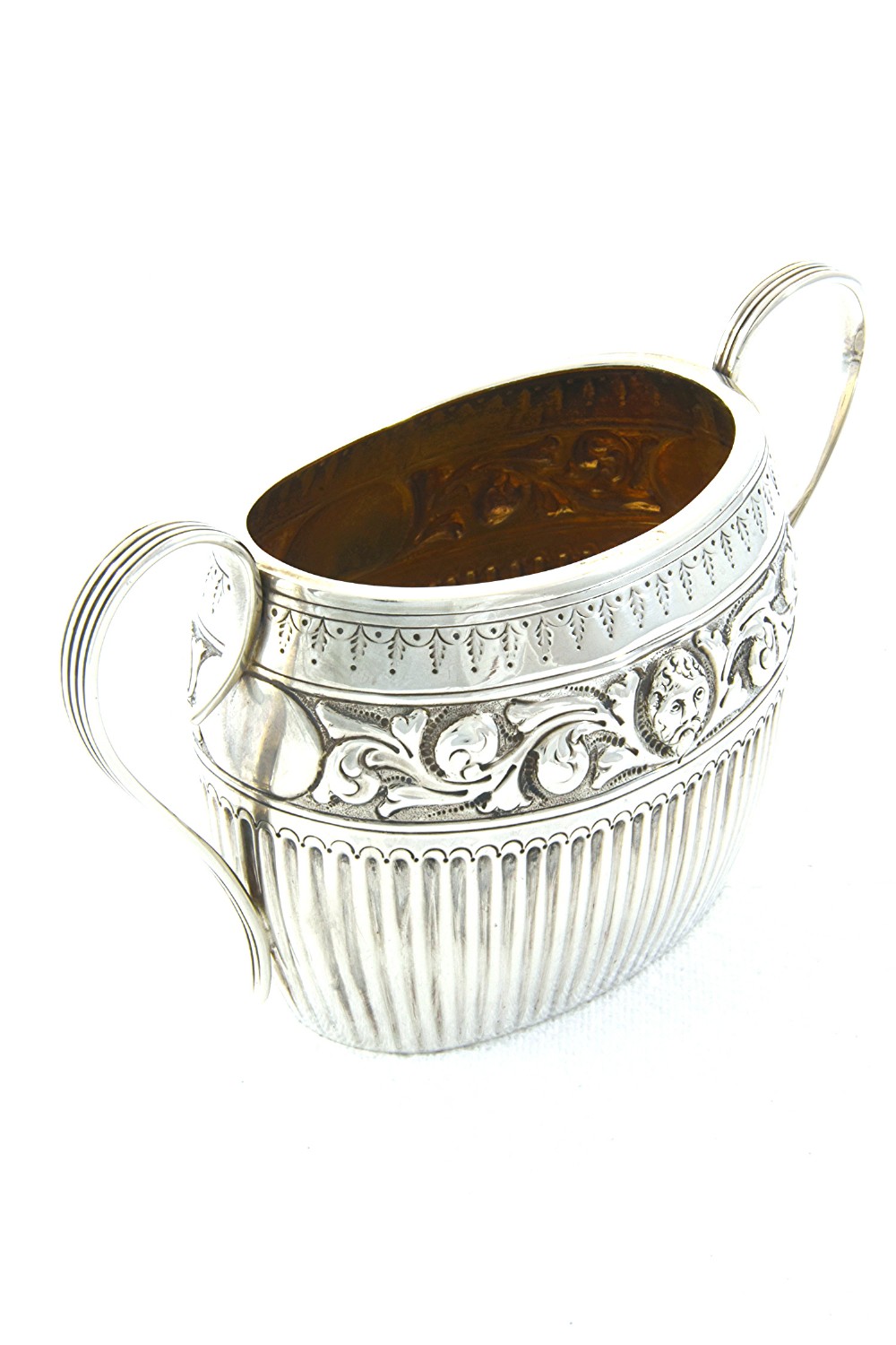 Victorian Silver Sugar Bowl 1881