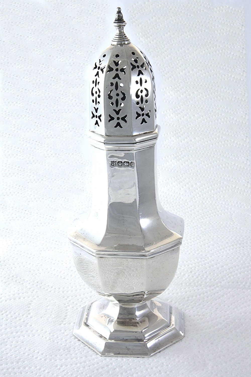 Large Victorian Silver Sugar Shaker 1900