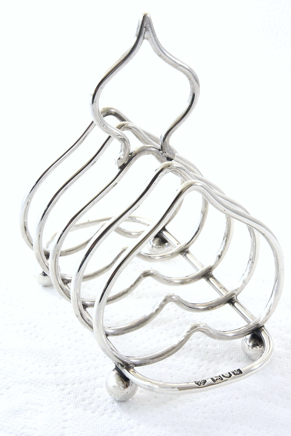 Edwardian Silver Toast Rack (4 Slice) 1902