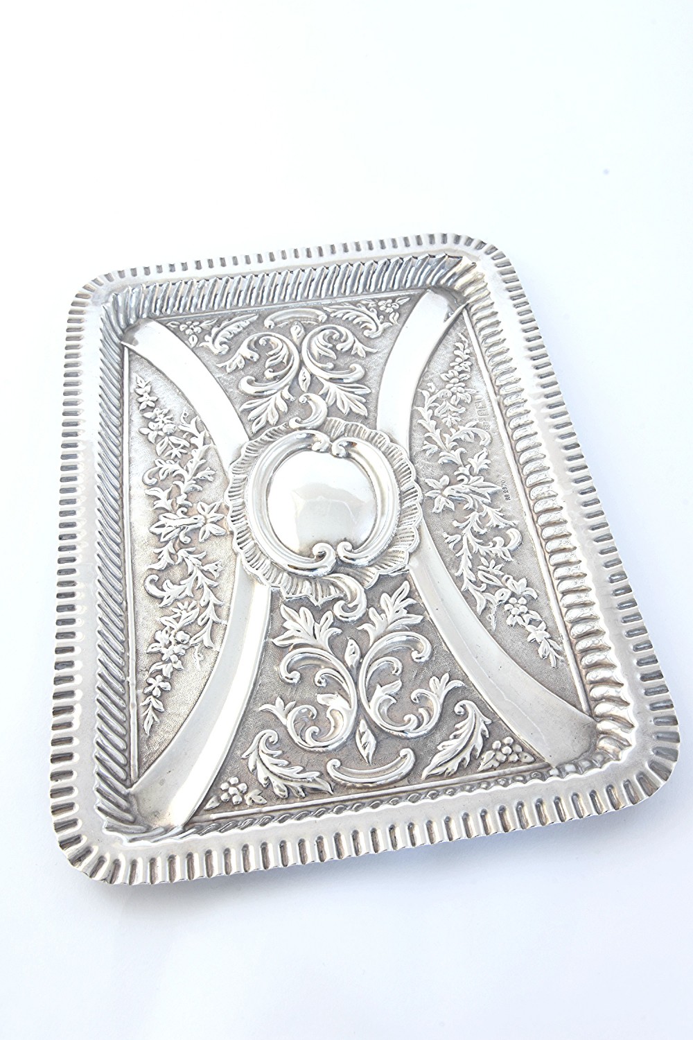 Edwardian Sterling Silver Dressing Table Tray 1902