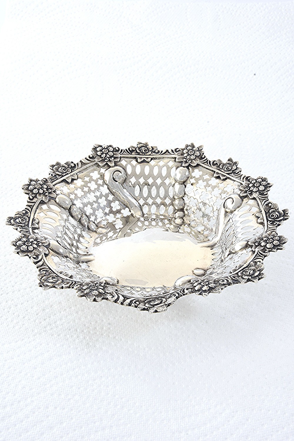 Victorian Pierced Silver Dish 1895