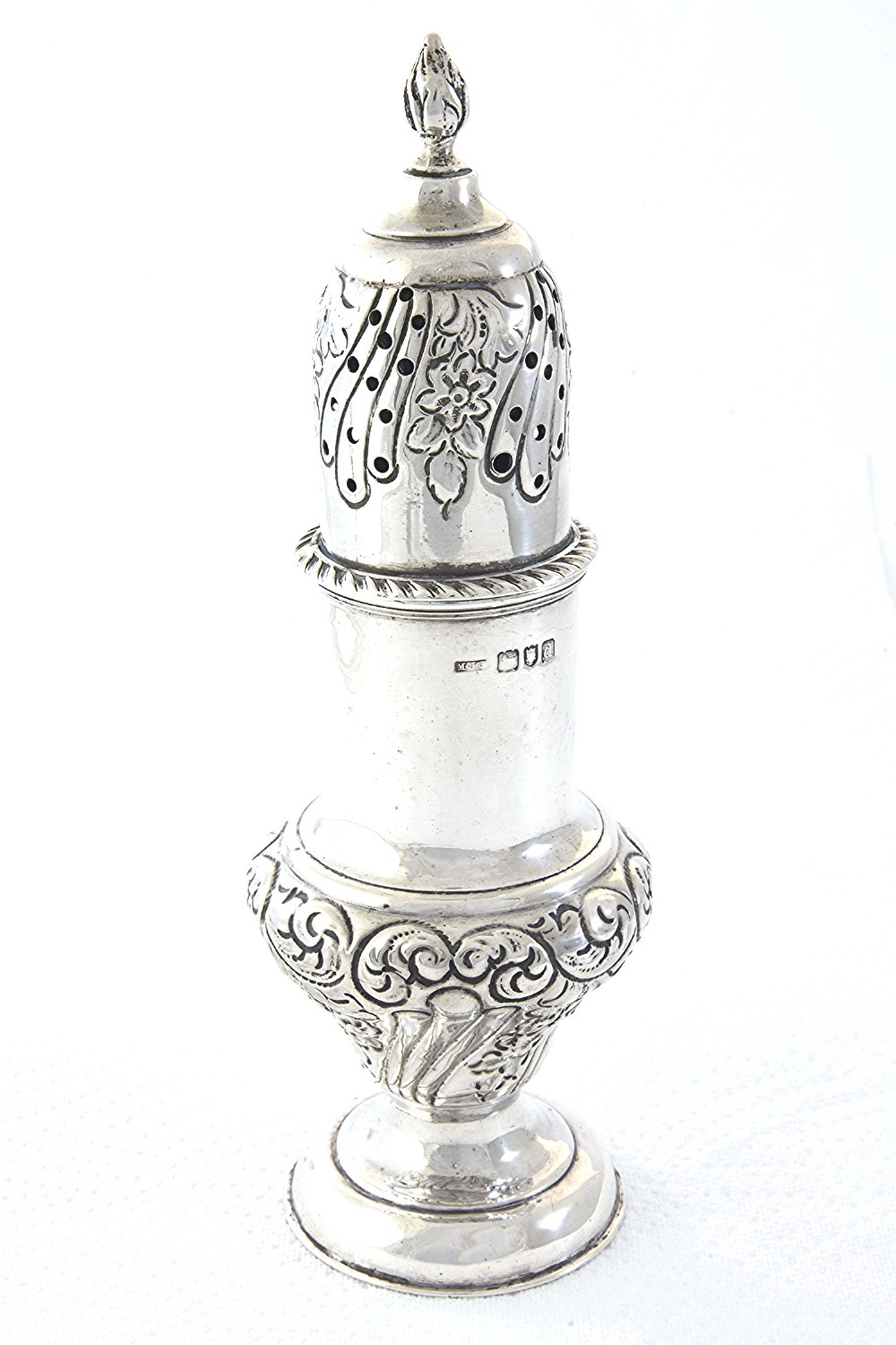 Victorian Silver Sugar Shaker 1899