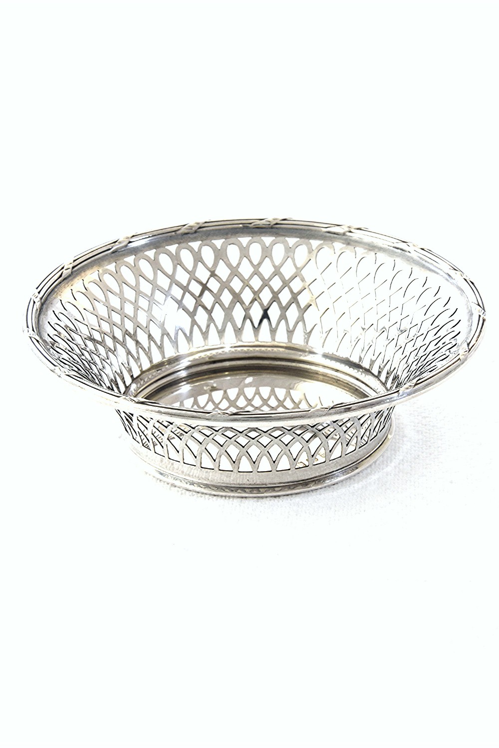 Antique Silver Bonbon Dish 1918