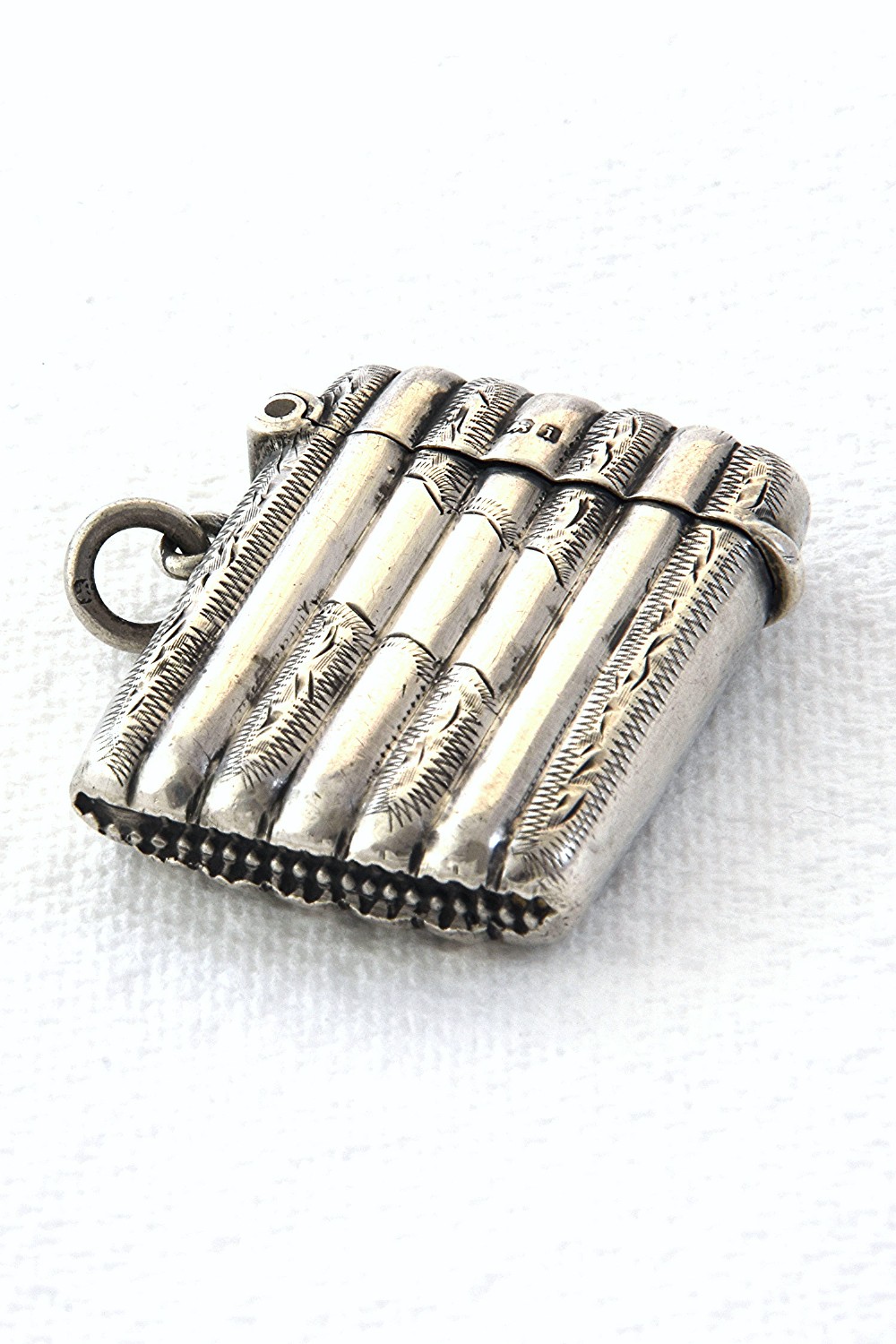 Rare Edwardian Silver Vesta Case 1908