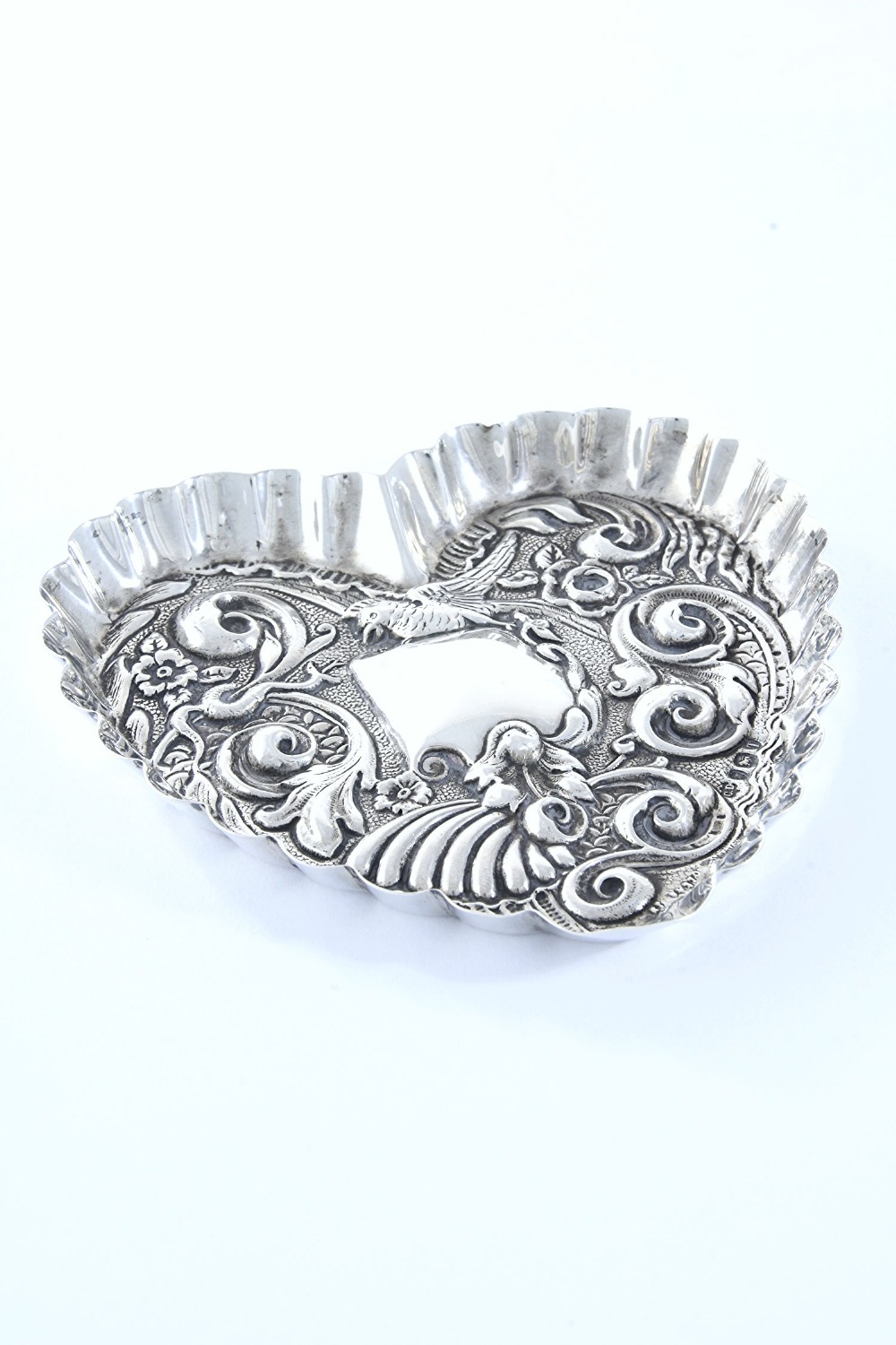 Victorian Heart-Shaped Pin Dish 1894