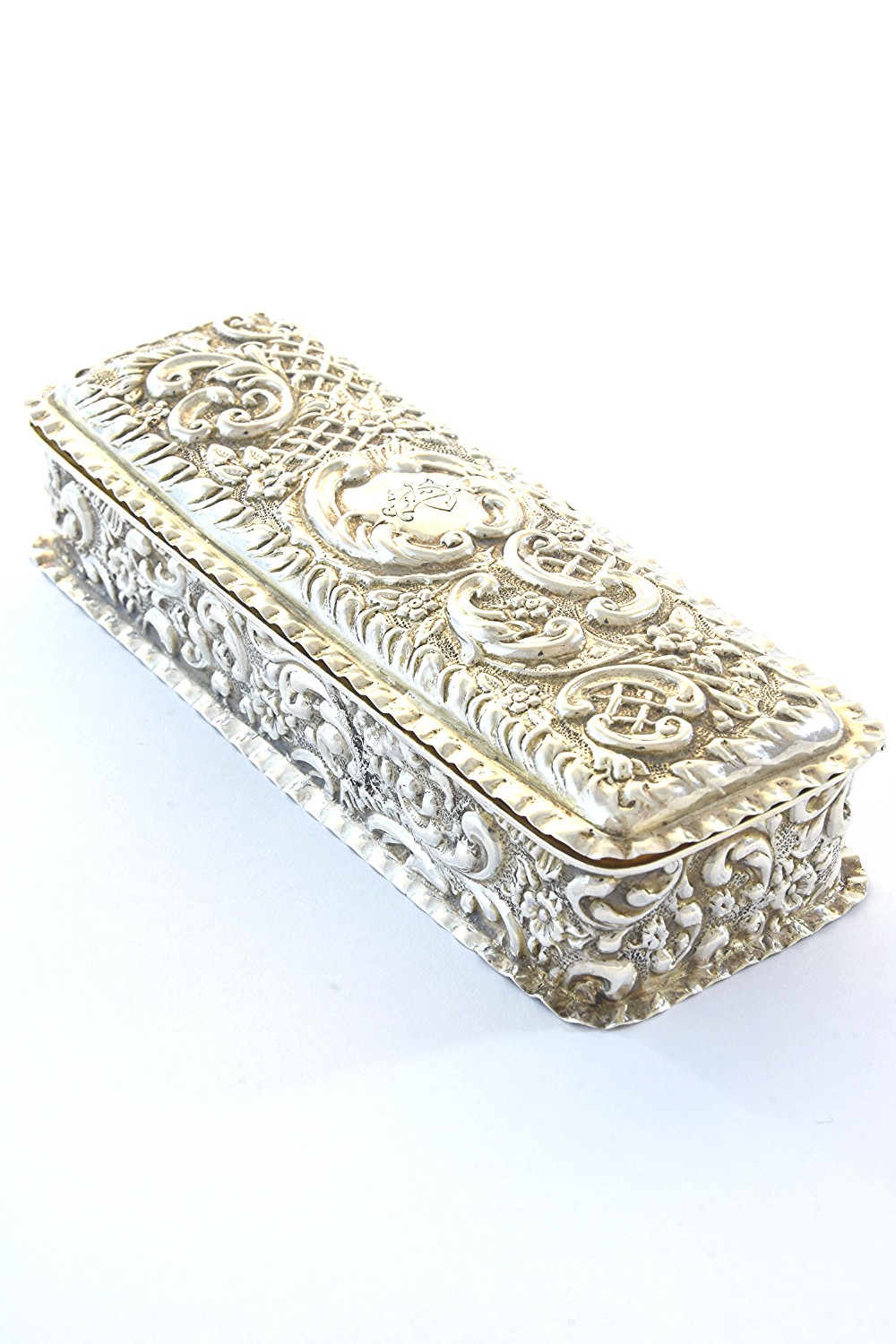 Victorian Silver Trinket Box 1899