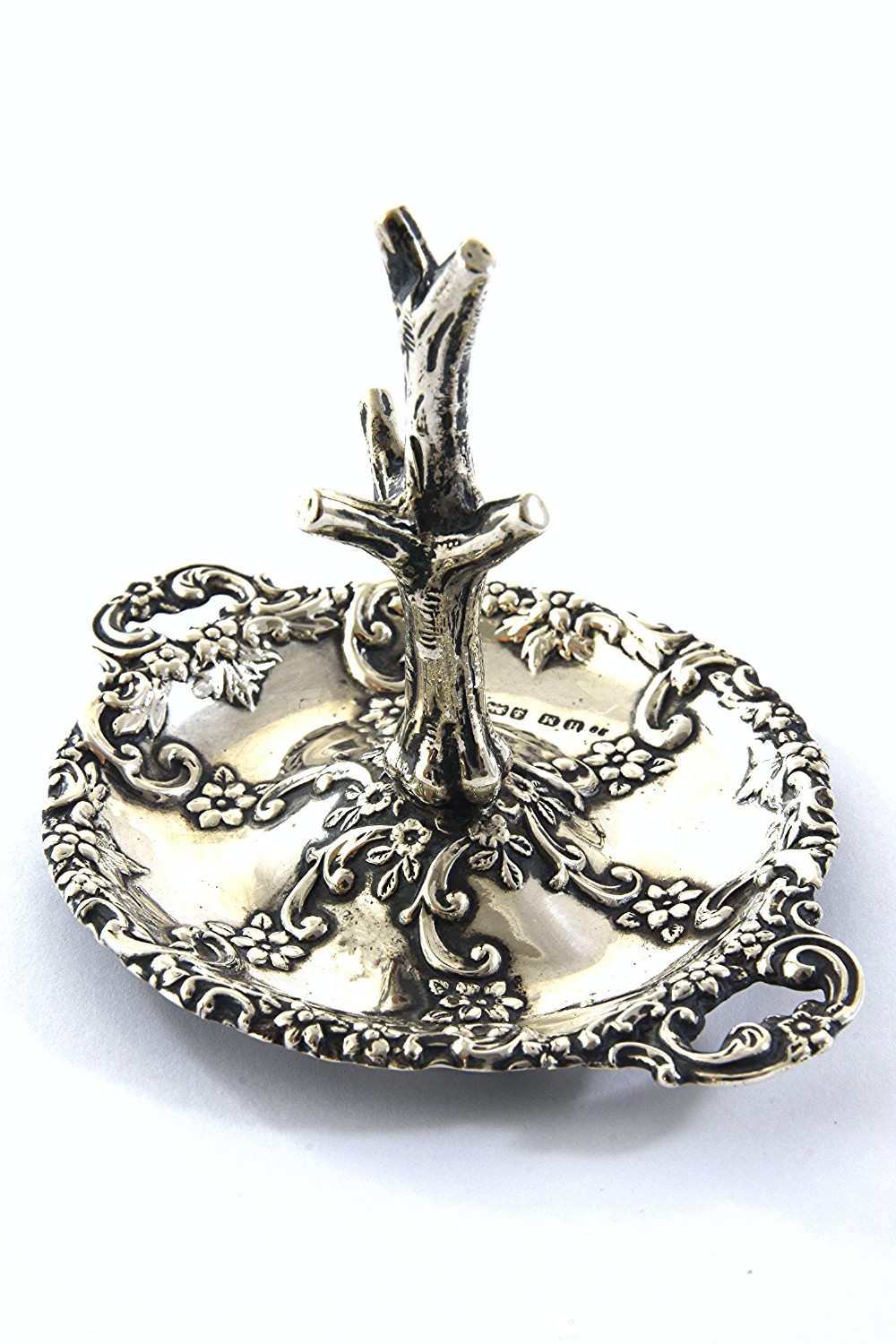 Victorian Silver Ring Tree 1901