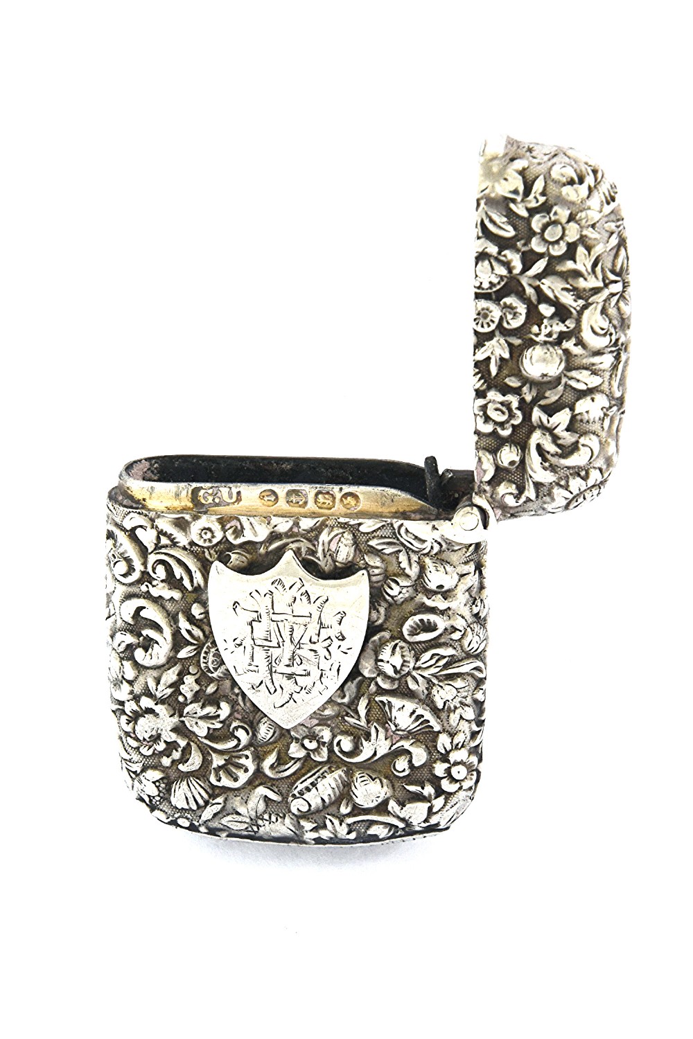 Victorian Silver Vesta Case 1885