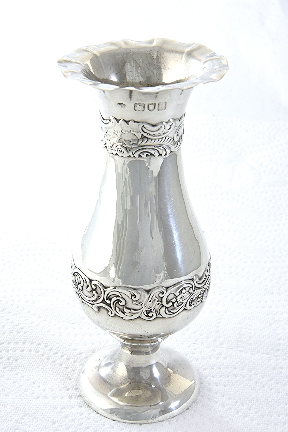 Victorian Silver Posy Vase 1896 – William Comyns
