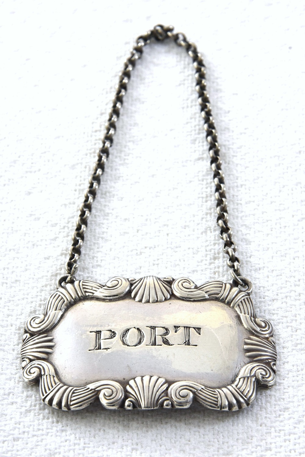 George III Silver Decanter Label (Port) 1814