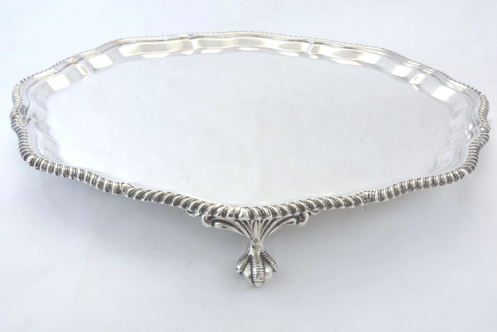 Large George V Silver Salver 1923