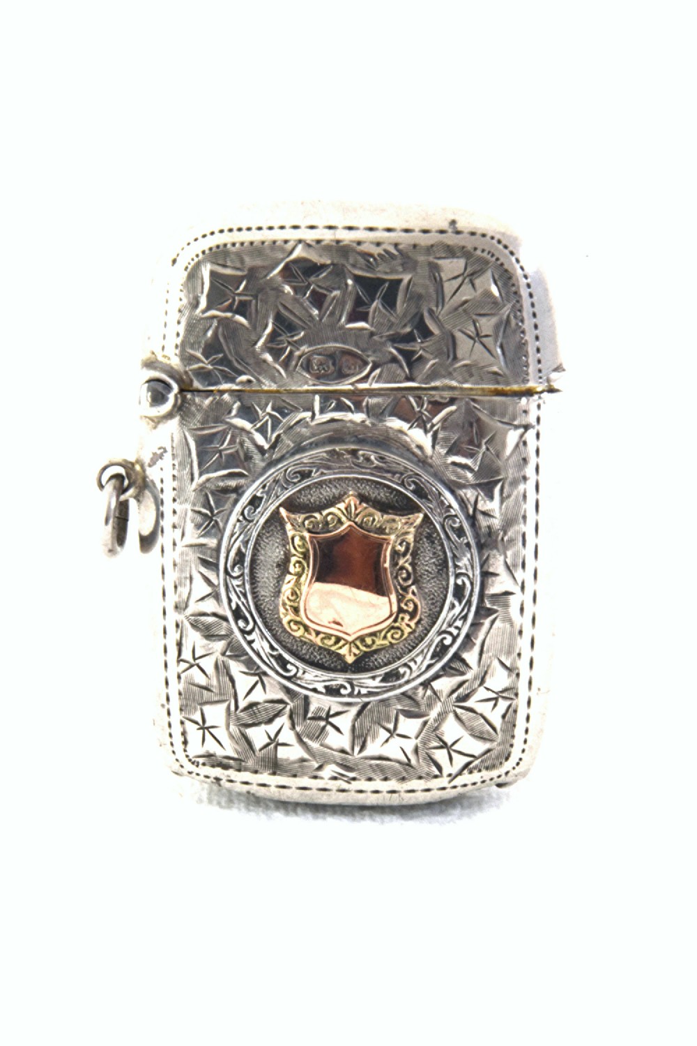 George V Silver & Gold Vesta Case 1916