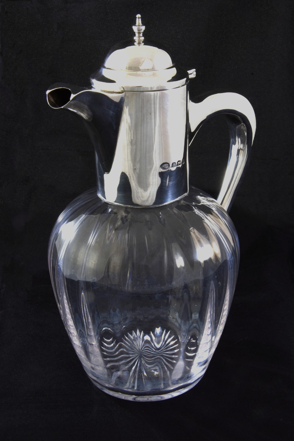 George V Silver Mounted Claret Jug 1912