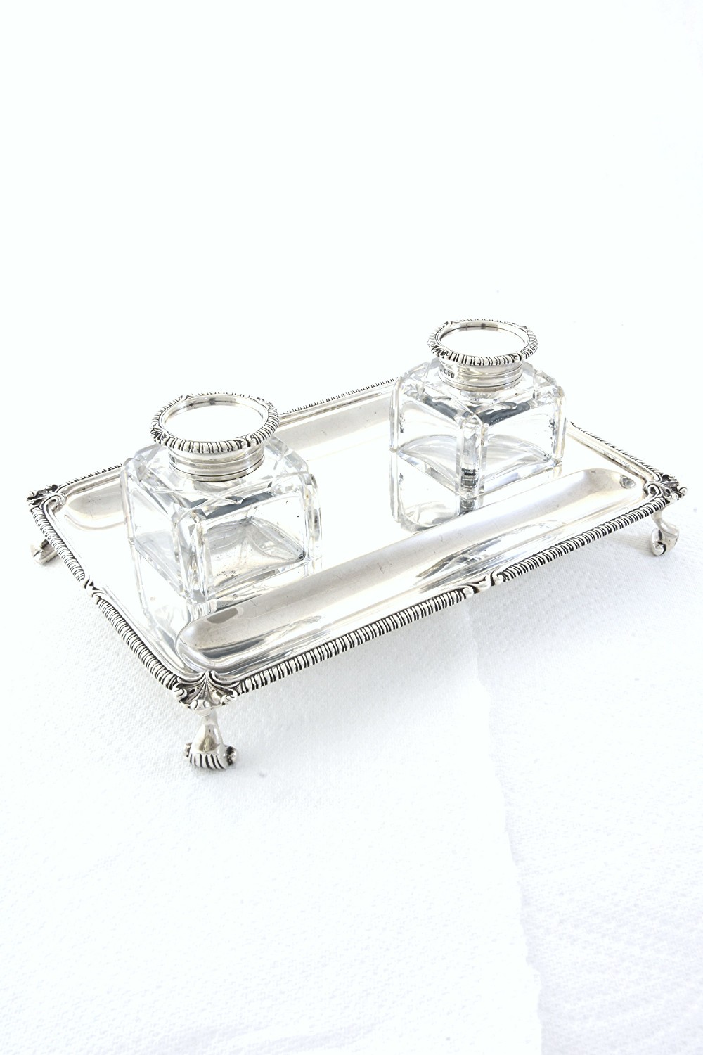 George V Silver Inkstand 1913