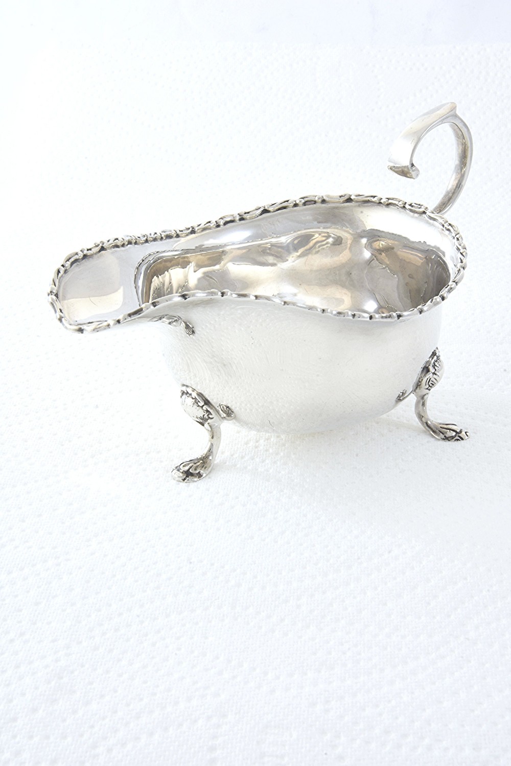 Edwardian Sterling Silver Sauce Boat  - Edward Barnard 1909